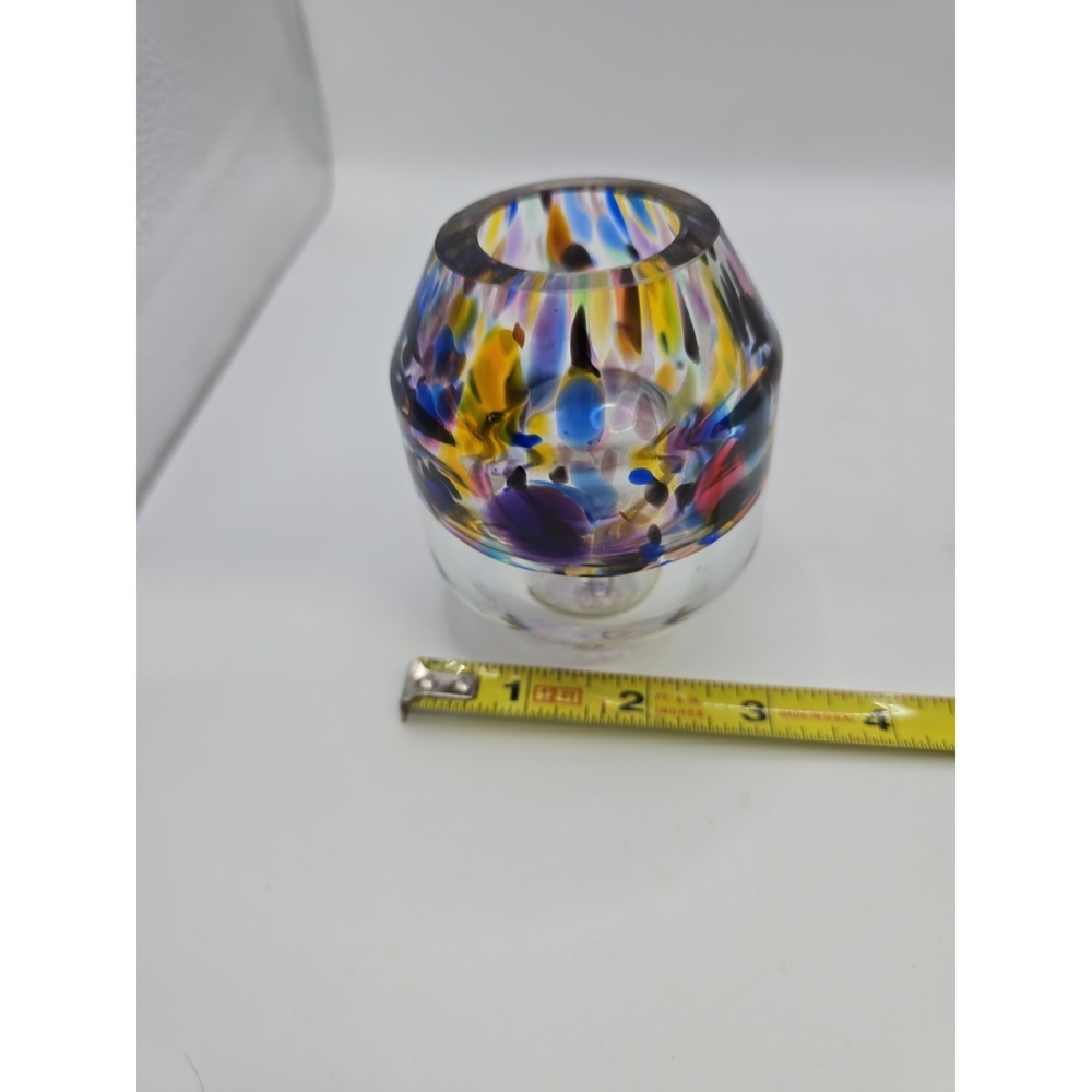 Art Glass Hand Blown Paperweight, Oil Lamp, Pen Holder - Picture 5 of 5